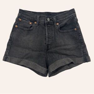 Levi’s High Waisted Cuffed Jean Shorts